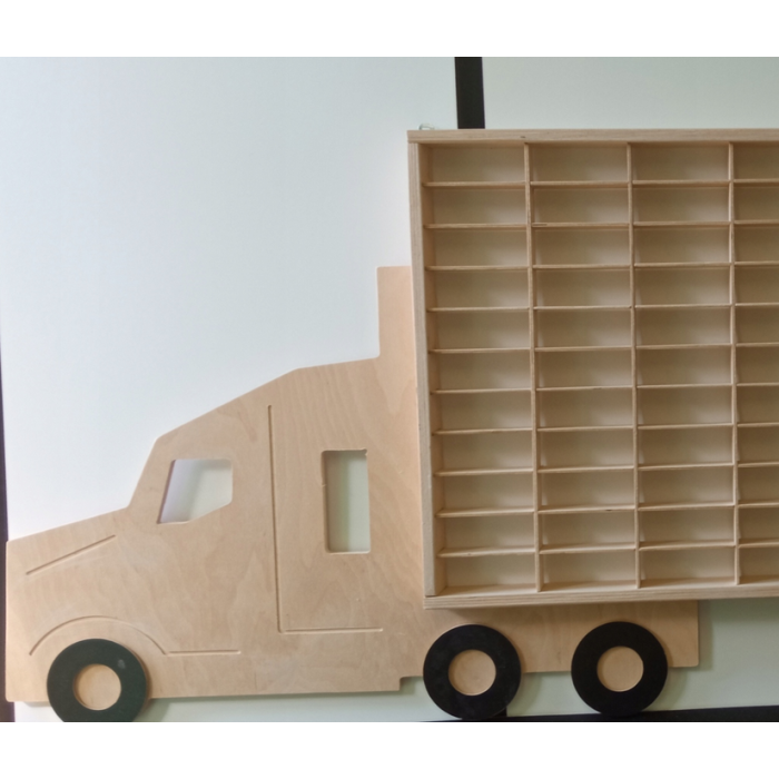 Duża Półka na Samochodziki Autka Resoraki Hot Wheels TIR złożony